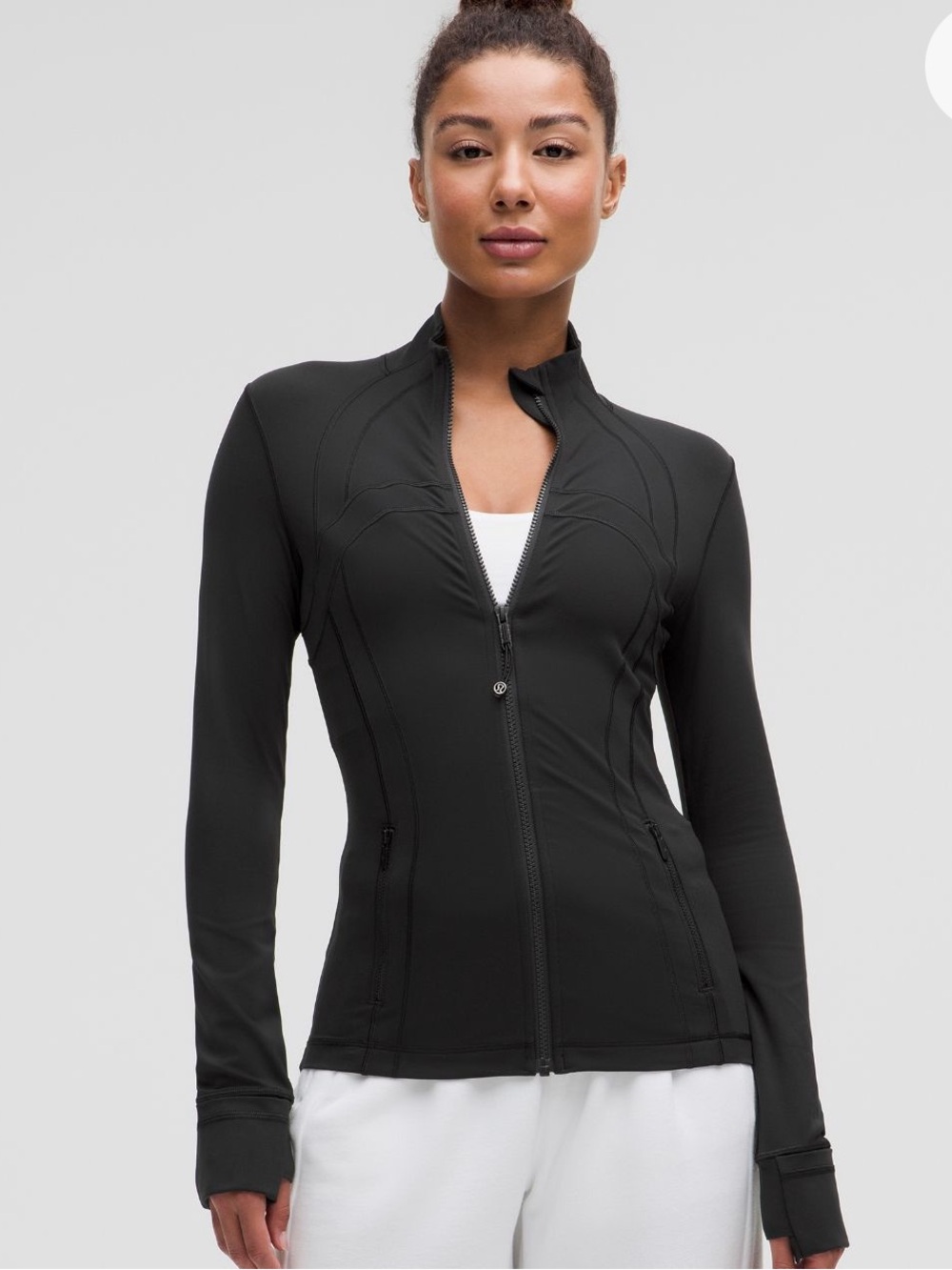 Lululemon Define Jacket Nulu - Black Slim Zip-Up Active Jacket size 6